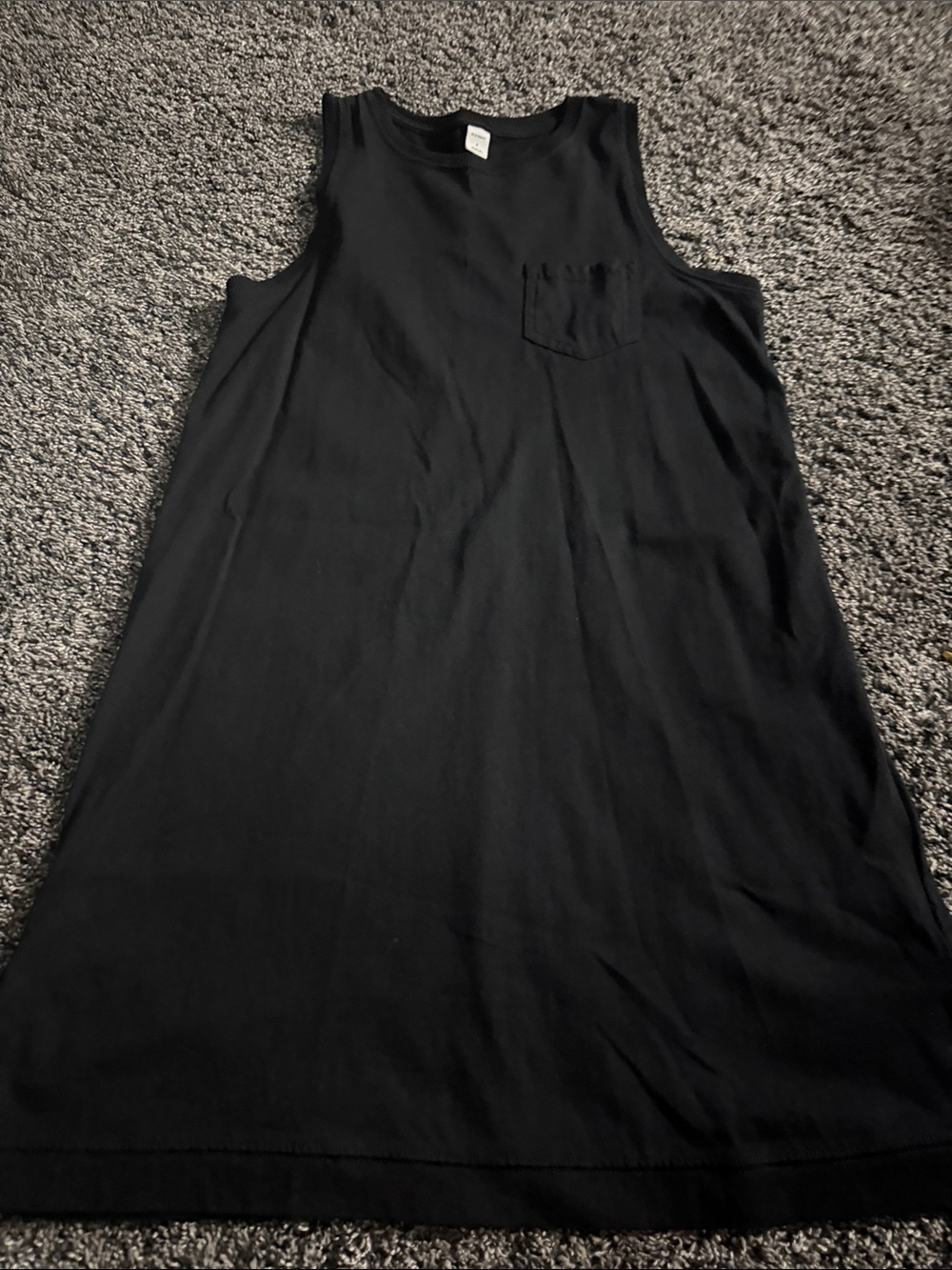 Old Navy Black Sleeveless Pocket Tank Dress